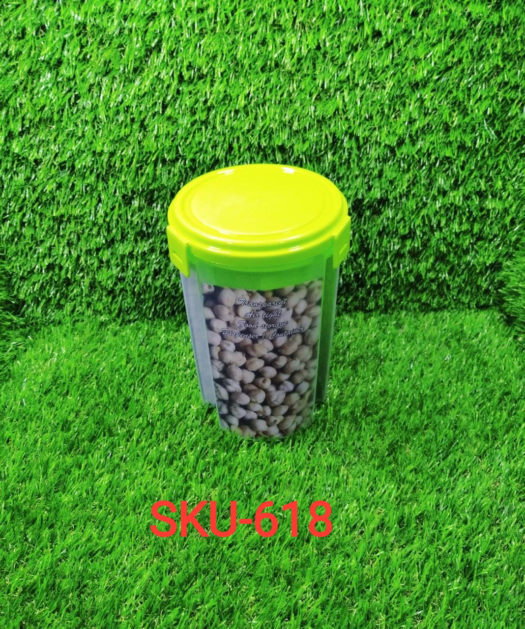 Airtight storage container with multiple sections for easy organization. Airtight storage container with multiple sections for easy organization.
